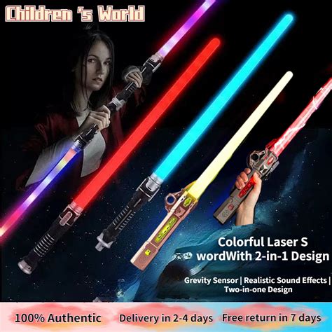 Star Wars Lightsaber Sound Effect Flash Stick Laser Double Sword Toy