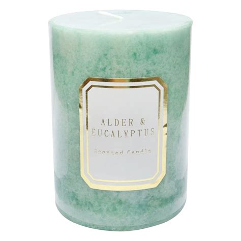 Alder Eucalyptus Scented Pillar Candle X