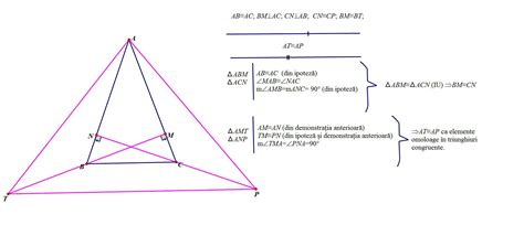 În triunghiul isoscel ABC cu baza BC se duc BM perpendicular pe AC și