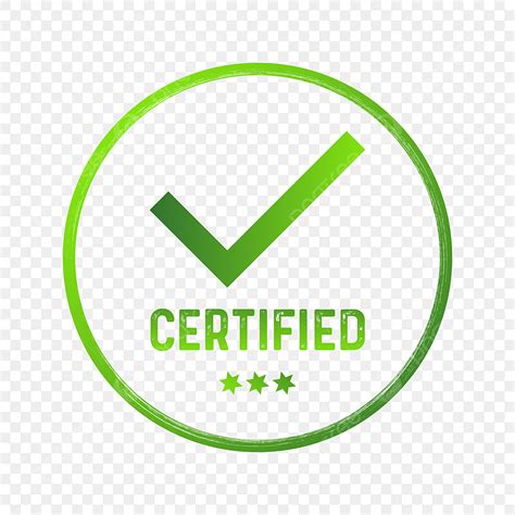 Certified Check Vector Png Images Certified Check Quality Label Or