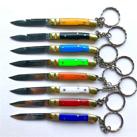 Mini Pocket Knife With Keychain Small Folding Knife Handmade Sharp