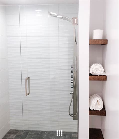 White Wave Tile Shower Charliejkjhkjh