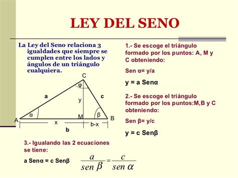 Ley Del Seno Y Coseno