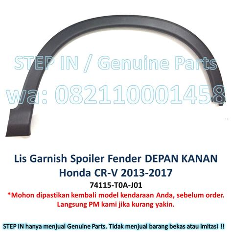 Jual Lis Garnish Spoiler Fender Depan Honda Cr V