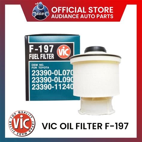 VIC FUEL FILTER F 197 FOR TOYOTA INNOVA HI LUX FORTUNER 2016 2022