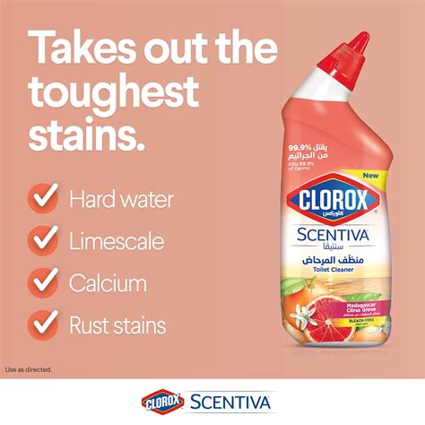 Clorox Scentiva Toilet Cleaner 709ml Japanese Spring Blossom Bleach Free Toilet Bowl Cleaner