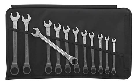 Stahlwille F Piece Flat Ratchet Combination Spanner Set Mm