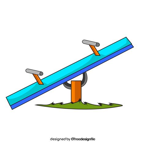 kids seesaw clipart