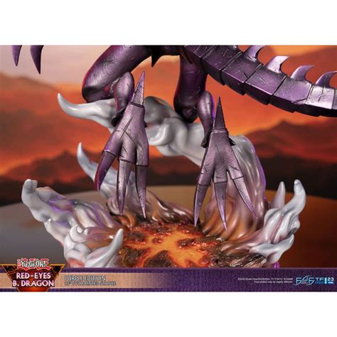 Figurine Dragon Noir Aux Yeux Rouges Purple Edition F F Yu Gi Oh