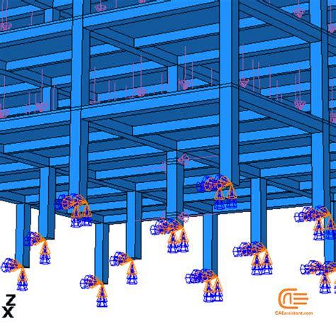 Progressive Collapse Simulation Of Four-storey Structure - CAE Assistant