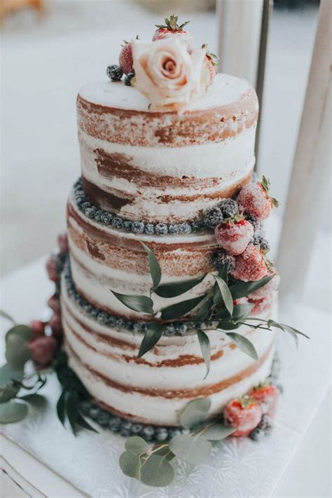 62 Delicious Semi Naked Wedding Cakes Weddingomania