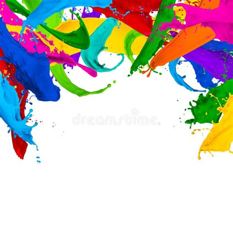 Colorful Paint Splash Stock Photo Image Of Splash Brush 30940254