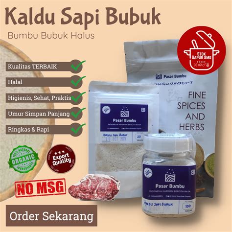 Jual Bumbu Dapur Bubuk Lengkap Bumbu Makanan Kaldu Sapi Non MSG MPASI