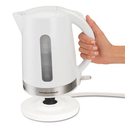 Large 1.7 Liter Cordless Kettle White - 41009 | HamiltonBeach.com