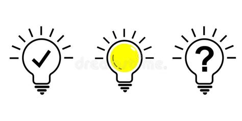 Light Bulb With Sparkle Rays Shine Yellow Light Bulb And Check Mark