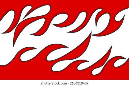 Simple Background Red Flame Pattern Stock Vector (Royalty Free ...