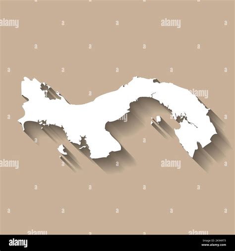 Panama Vector Country Map Silhouette Stock Vector Image Art Alamy