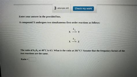 Solved Attempts Left Check My Work Enter Your Answer In Chegg