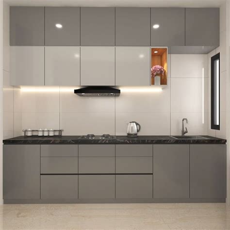 Modern Single Wall Kitchen Design