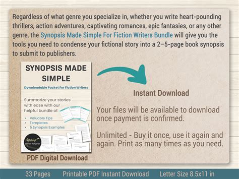 Synopsis Made Simple For Fiction Writers - Aspiring Writer Academy