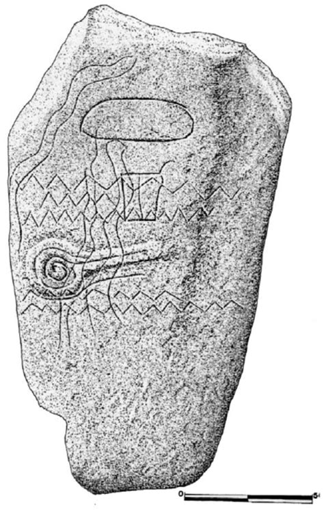 Orthostate Du Dolmen D Azut N Toledo Slab From The Megalithic