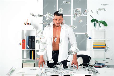 Premium Photo Rich Office People Business Man With Heap Of Dollar