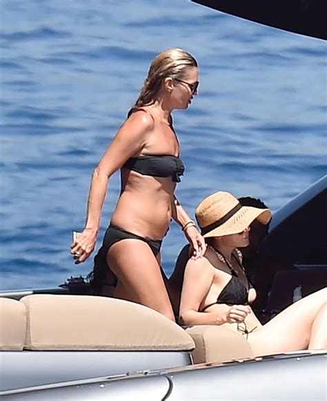 KATE MOSS In Bikini At A Boat In Portofino 08 11 2019 HawtCelebs