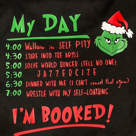 My Day Grinch Svg My Day Im Booked Svg Grinch Etsy