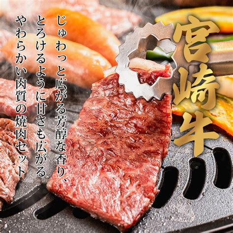 【楽天市場】【ふるさと納税】日本一美味しいブランド牛「宮崎牛」焼肉＆バラエティー国産焼鳥セットb 焼肉800g 焼き鳥素焼き20本 「日本