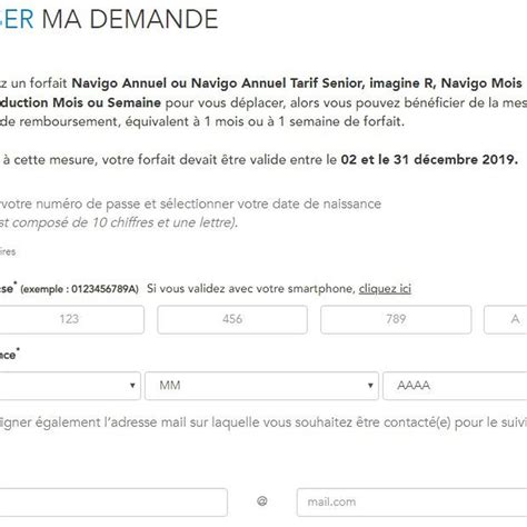 Formulaire Carte Navigo En Ligne