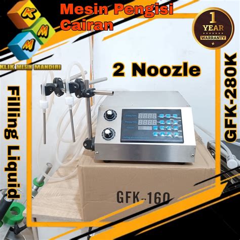 Jual Mesin Pengisi Cairan Liquid 2 Noozle Filling Liquid GFK 280K