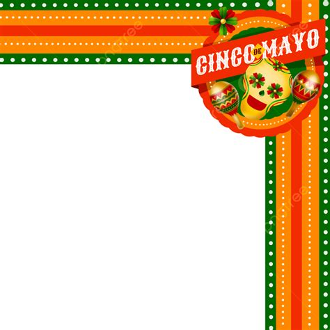 รูปการออกแบบกรอบแบน Cinco De Mayo ตกแต่ง Png Cinco De Mayo วันซินโกเดมาโย 5 พฤษภาคมภาพ Png