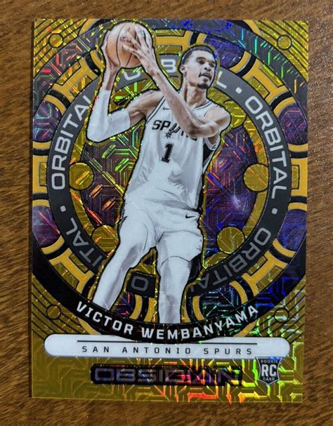 2023 24 Obsidian Victor Wembanyama GOLD ORBITAL Rookie SSP 10 10