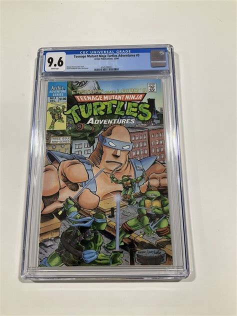 Teenage Mutant Ninja Turtles Adventures Cgc White Pages Archie