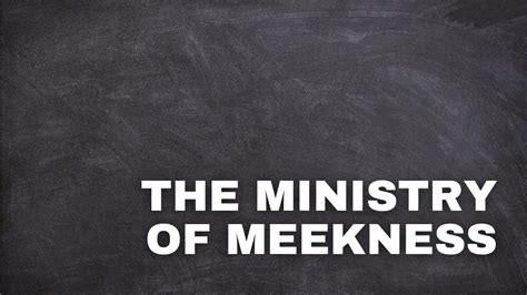 The Ministry Of Meekness Pastor Greg Neal Youtube