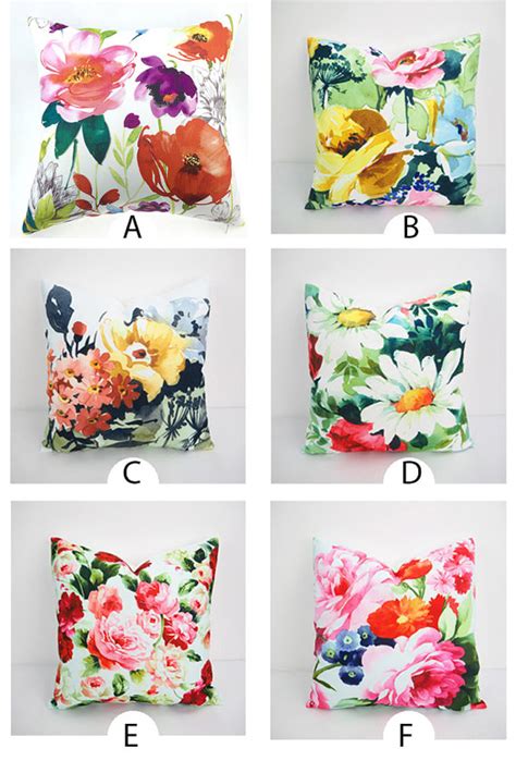 Floral Pillow Cover Decorative Throw Flower Cushion 18x18inch Homedecoryi