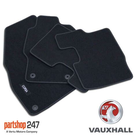 Genuine Vauxhall Corsa D E Velour Tailored Carpet Car Mats UKCVA005