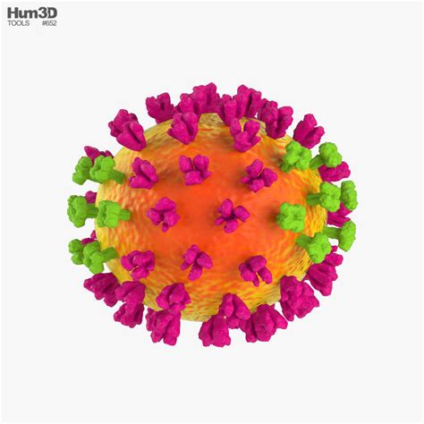 Flu Influenza Virus 3D Model CGTrader