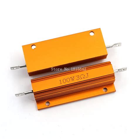 Rx W R Rj Watt Metal Shell Aluminium Gold Resistor High