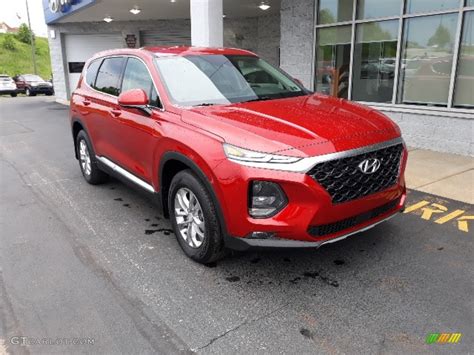 2020 Lava Orange Hyundai Santa Fe Sel Awd 138241960 Photo 10 Car Color Galleries