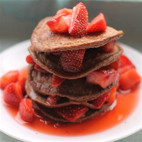 Chocolate Strawberry Protein Pancakes Recipe Get Organized Hq