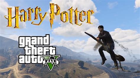 GTA 5 Mods HARRY POTTER Magic Wand Broomstick YouTube