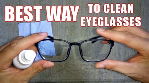 How To Clean Eyeglasses The Best Way Best Eyeglass Cleaner Youtube