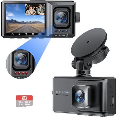 Dashcam Voiture Double Objectif P P Grand Angle De