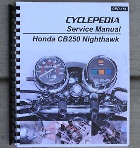 Nighthawk 250 CB250 Motorcycle Service Repair Manuals For Sale EBay