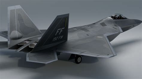 3d Model F 22 Raptor Rigged Turbosquid 2016306