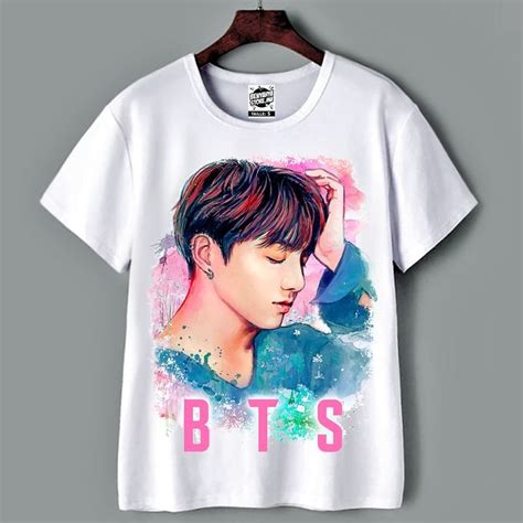 Tshirt Bts T Shirt Jungkook Art Ly Teshirt Kpop Teeshort Mode From