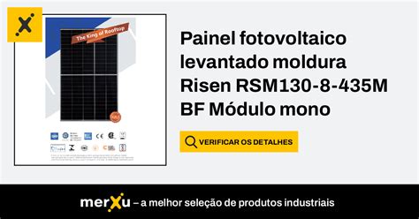 Risen Energy Painel Fotovoltaico Levantado Moldura Risen Rsm M