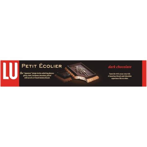 Lu Petit Ecolier Dark Chocolate European Biscuit Cookies, 5.29 oz ...