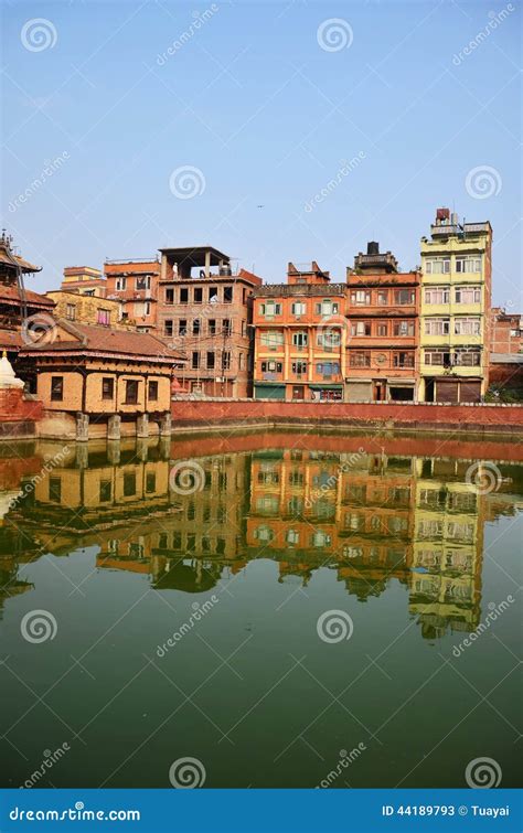 Building and Town in Patan City at Nepal Stock Image - Image of ancient ...